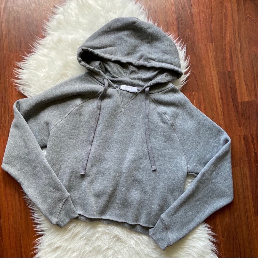 Spiritual Gangster Gray Cropped Hoodie